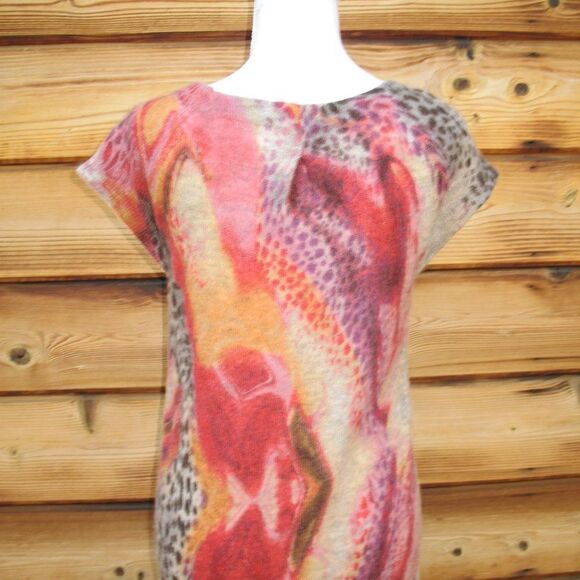 Multi Color Alpaca Wool Knit Dress - Picture 7 of 8